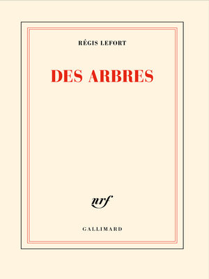 cover image of Des arbres